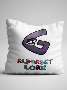 Подушка декоративная Alphabet lore Алфавит лора Буква G No Brand