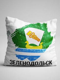 Подушка декоративная Флаг Зеленодольск No Brand