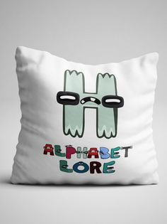 Подушка декоративная Alphabet lore Алфавит лора Буква H No Brand