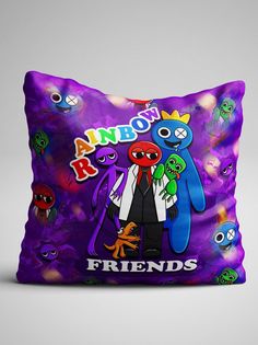 Подушка декоративная Rainbow friends Радужные друзья No Brand