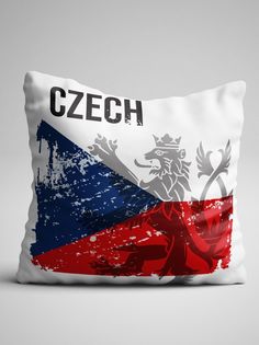 Подушка декоративная Флаг Чехия No Brand