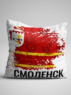 Подушка декоративная Флаг Смоленск No Brand