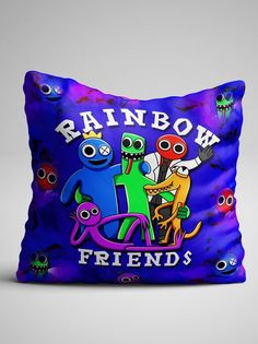 Подушка декоративная Rainbow friends Радужные друзья No Brand