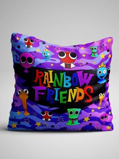 Подушка декоративная Rainbow friends Радужные друзья No Brand