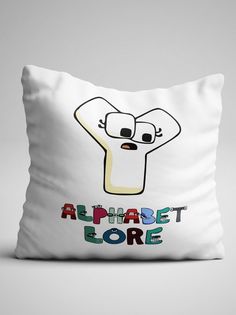 Подушка декоративная Alphabet lore Алфавит лора Буква Y No Brand