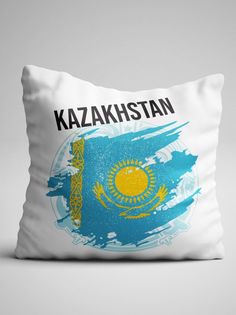 Подушка декоративная Флаг Казахстана No Brand