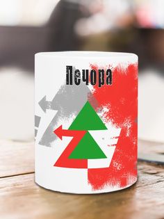 Кружка Флаг Печоры, белый No Brand