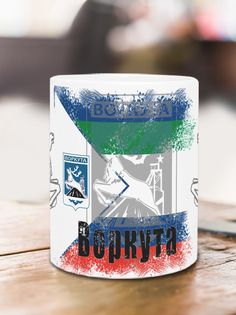 Кружка Флаг Воркуты, белый No Brand