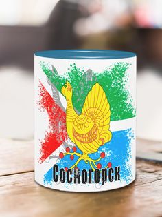 Кружка Флаг Сосногорска, голубой No Brand