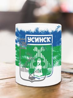 Кружка Флаг Усинска, белый No Brand