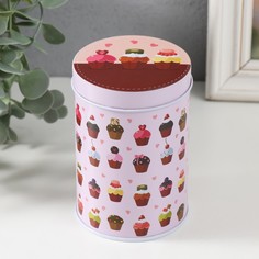 Универсальная шкатулка 9759002 Кексики 7,5х7,5х11 см No Brand