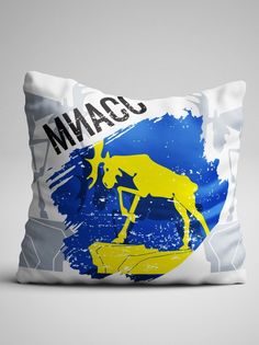 Подушка декоративная Флаг Миасс No Brand