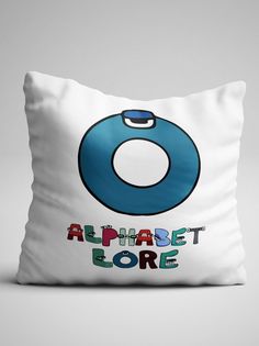 Подушка декоративная Alphabet lore Алфавит лора Буква O No Brand