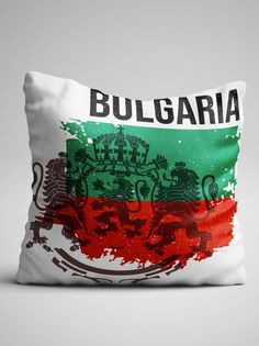 Подушка декоративная Флаг Болгария No Brand