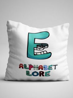 Подушка декоративная Alphabet lore Алфавит лора Буква E No Brand