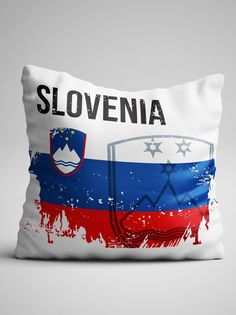 Подушка декоративная Флаг Словения No Brand