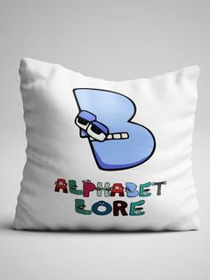 Подушка декоративная Alphabet lore Алфавит лора Буква B No Brand