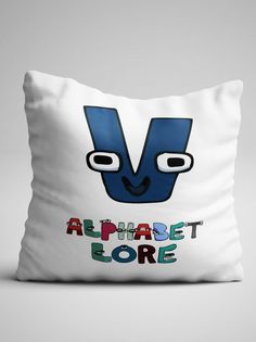 Подушка декоративная Alphabet lore Алфавит лора Буква V No Brand