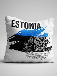 Подушка декоративная Флаг Эстонии No Brand