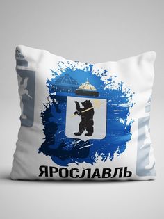 Подушка декоративная Флаг Ярославля No Brand