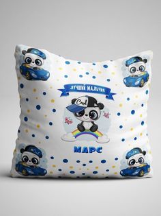 Подушка декоративная Панда Марс No Brand