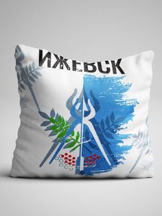 Подушка декоративная Флаг Ижевска No Brand