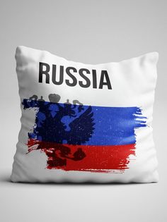 Подушка декоративная Флаг России No Brand