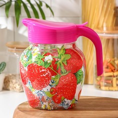 Кувшин Фруктовый микс для напитков стекло 1,5 л No Brand