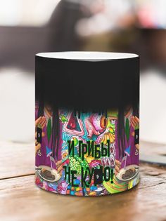Кружка Грибы не курю, хамелеон No Brand