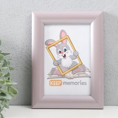 Фоторамка пластик Keep memories 10х15 см, 069-светло-розовый No Brand