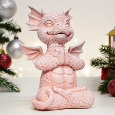 Фигура Дракончик Дзен Хорошие сувениры розовая, 12,5х17см