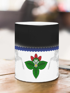 Кружка Флаг Кстово, хамелеон No Brand