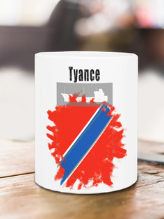 Кружка Флаг Туапсе, белый No Brand