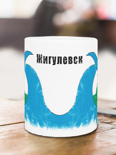 Кружка Флаг Жигулевска, белый No Brand