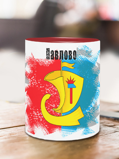 Кружка Флаг Павлово, красный No Brand