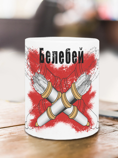 Кружка Флаг Белебей, белый No Brand