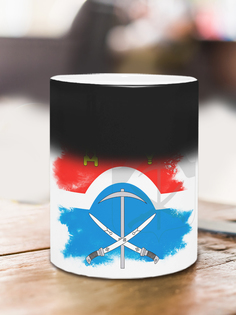 Кружка Флаг Донецка, хамелеон No Brand