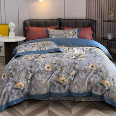 Комплект постельного белья BELLEHOME Муар, 1,5 спальный, 100% хлопок, сатин премиум