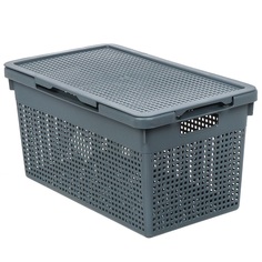 Корзина Violet Лофт с крышкой 455 х 265 х 240 мм 21 л