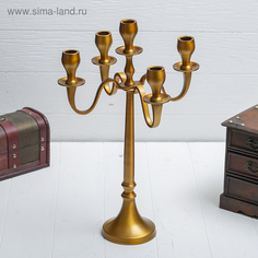 Подсвечник Роскошь на 5 свечей 29х29х44 см No Brand
