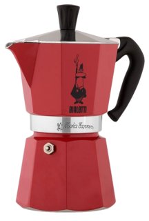 Гейзерная кофеварка Bialetti Moka Express Color 4943 6п Rossa