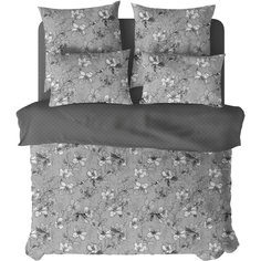 Комплект постельного белья Verossa Viva евро сатин 70 х 70 см серый