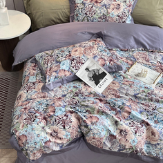 Комплект постельного белья BELLEHOME Алиссия, 1,5 спальный, 100% хлопок, сатин премиум