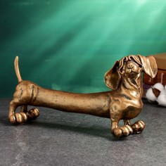 Фигура Хорошие сувениры собака Такса бронза 14х29х10см