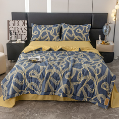 Комплект постельного белья Ситрейд Сатин с Одеялом 100% хлопок OB134