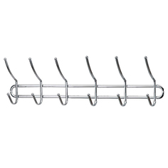 Вешалка Besser BS 0909 с 6 двойными крючками хромированная 56х6.5х16 см