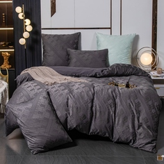 Комплект постельного белья Ситрейд Сатин Жаккард GC002 наволочки 50х70 2 шт 1.5 спальный