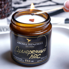 Ароматическая свеча Aroma_memories, аромат Сумеречный лес