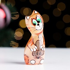 Сувенир "Кот Котофей",селенит No Brand