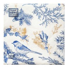 Салфетки бумажные Bouquet Синица и веточки 3 слоя 33 х 33 см 20 шт